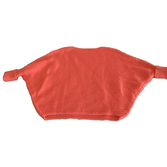 Hyfve Sweater Womens Size Medium Bright Orange Oversized Pullover Sweater - Picture 4 of 10